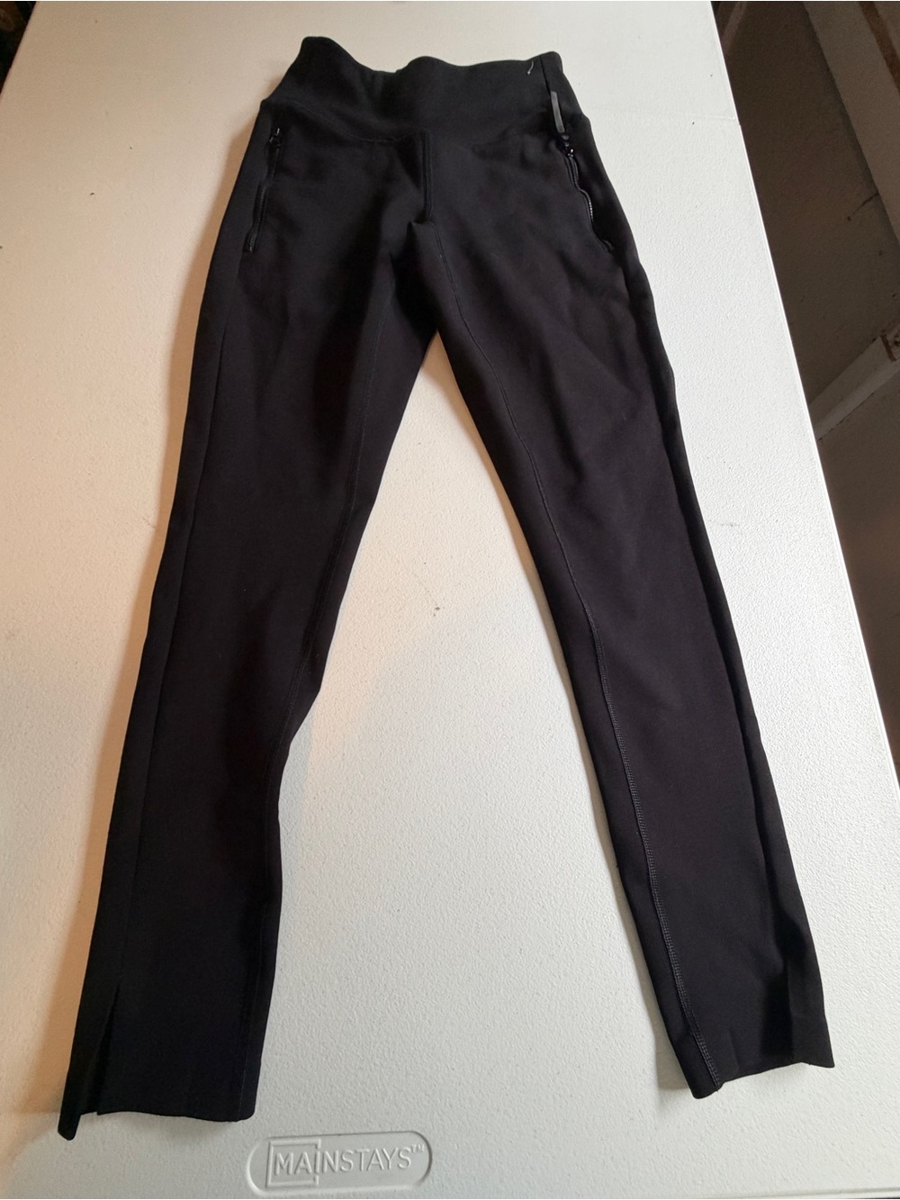 Women’s Black Performance Zip-Front Pants